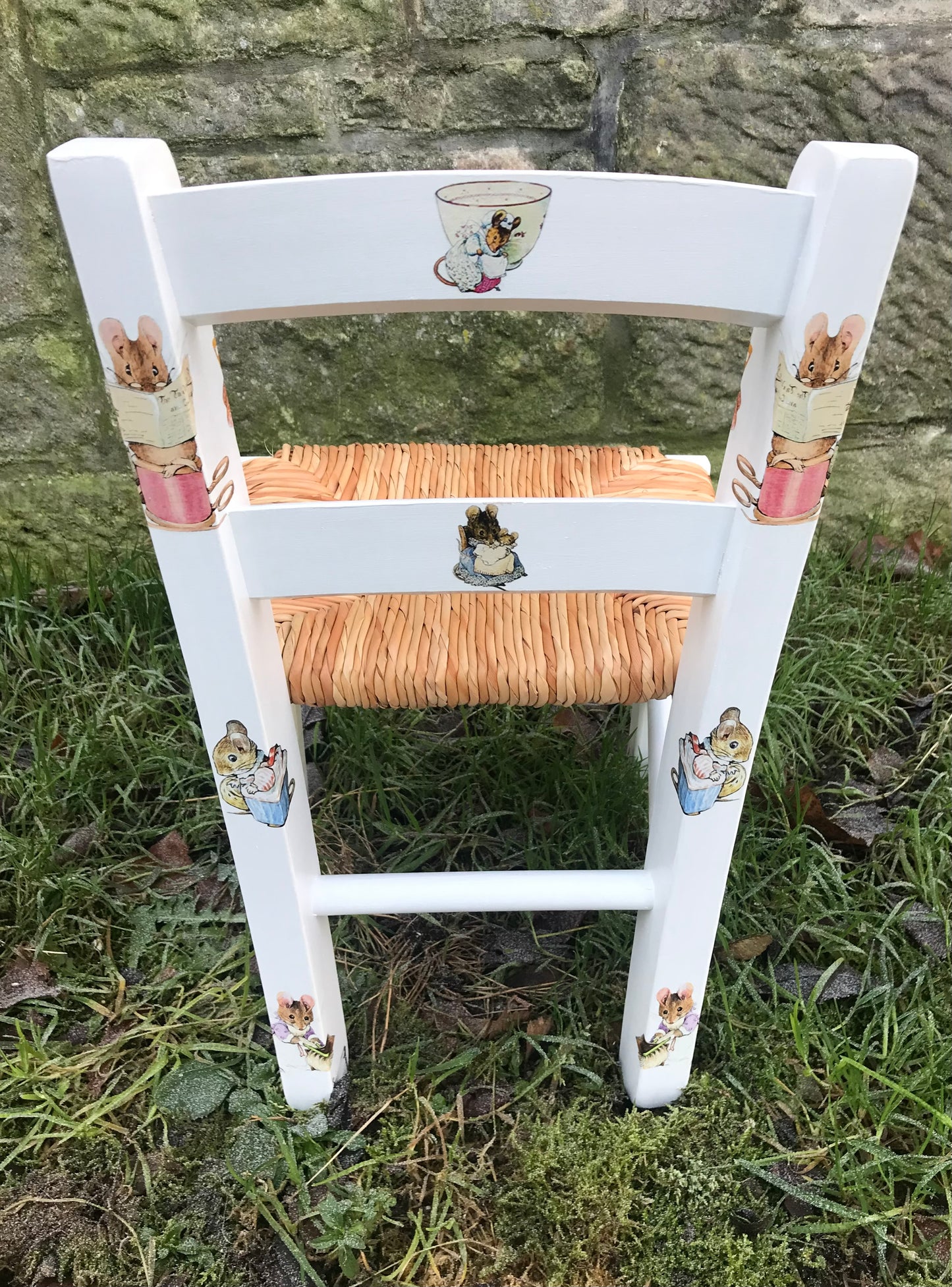 Commission for Margie - personalised children's chair - mouse theme