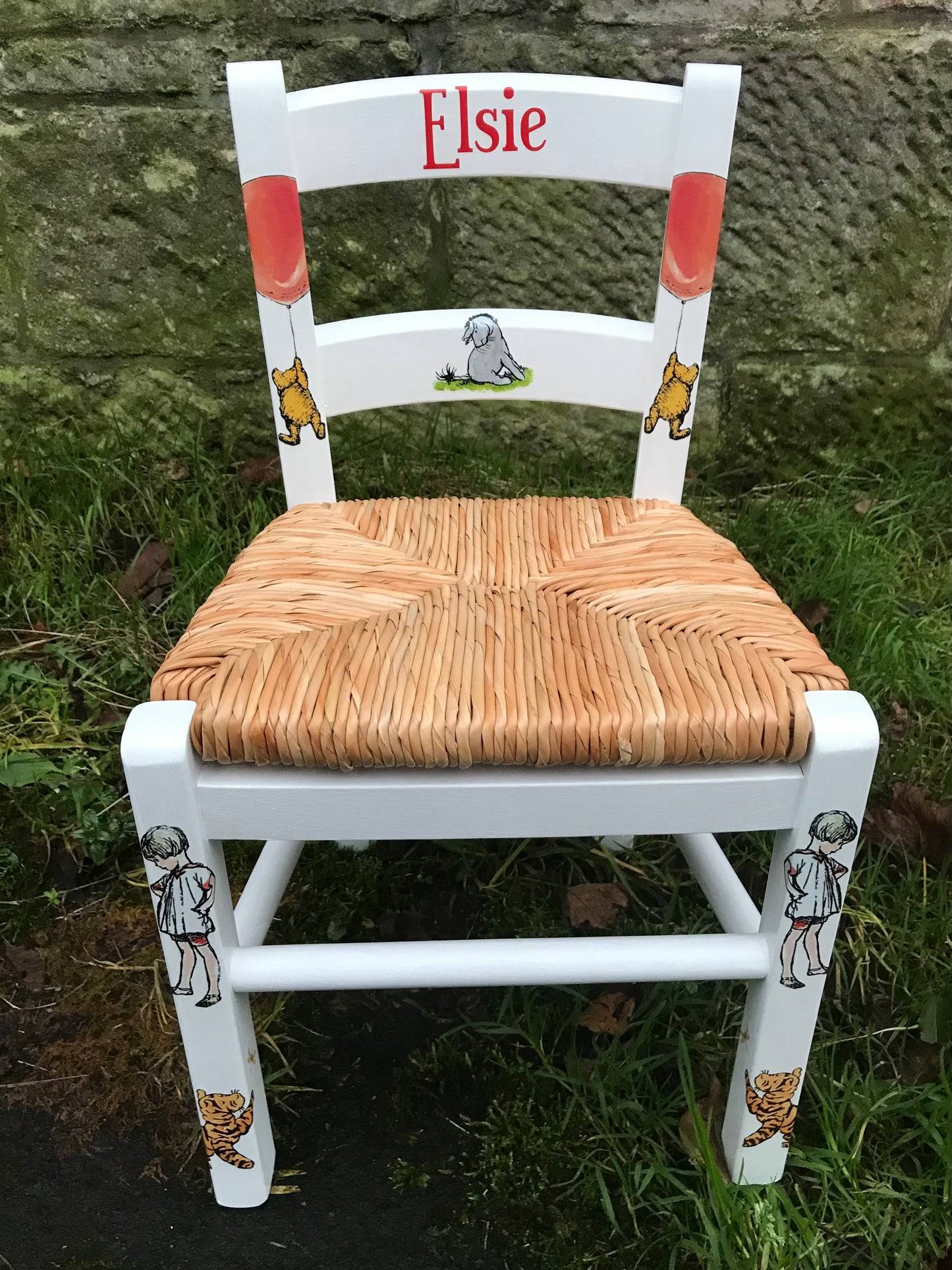 Commission for Sarah 2 children's personalised chairs