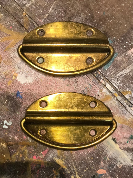 Brass Vintage metal furniture handles - 2 available