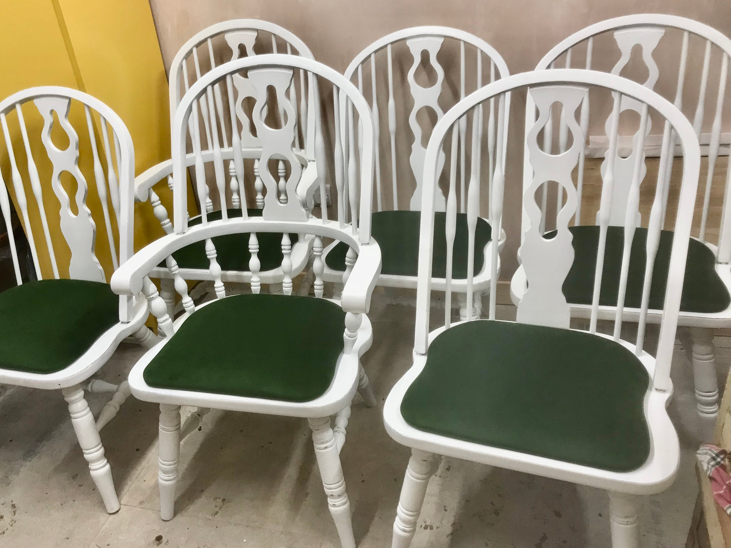 Commission for Emma - 6 refurbished dining chairs