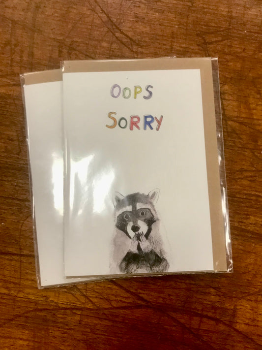 oops sorry card