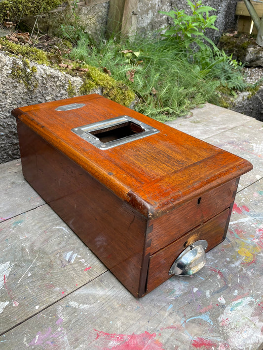 vintage wooden till /. cash register