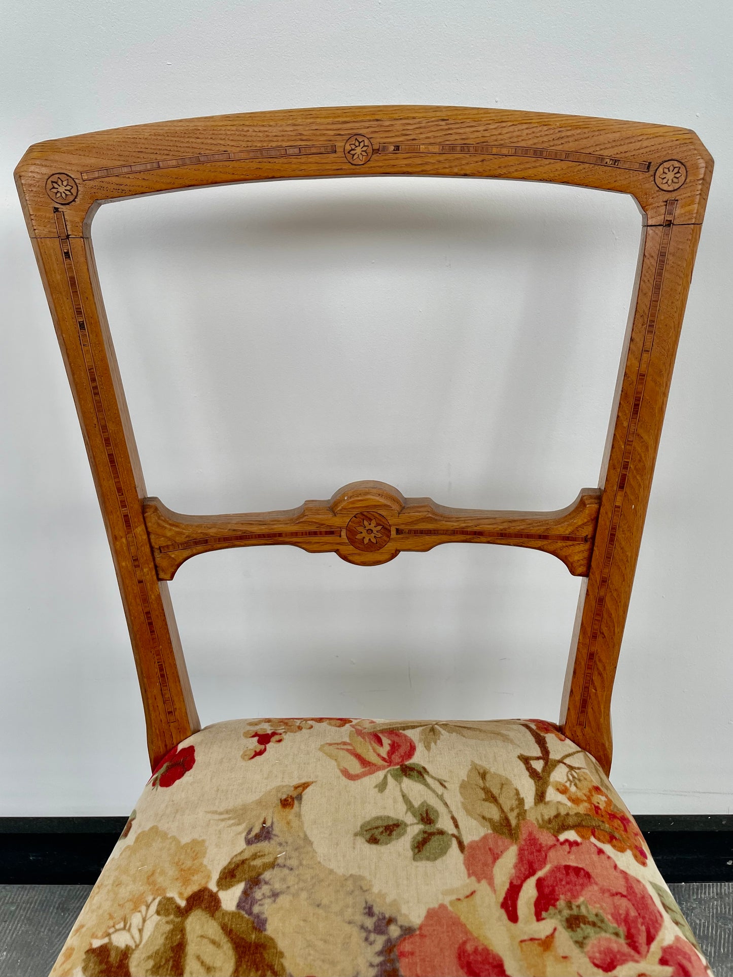 Pair of refurbished bedroom chairs will sell separately