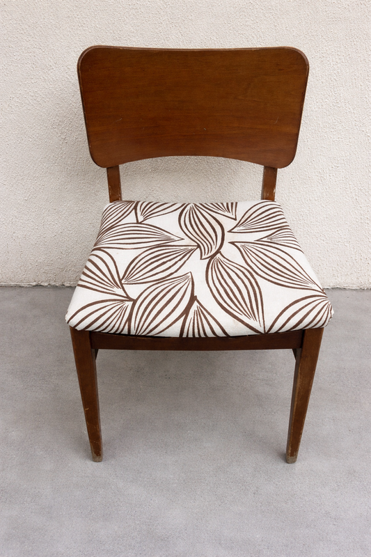 Pair of vintage chairs available for reupholstery and painting your choice of colour