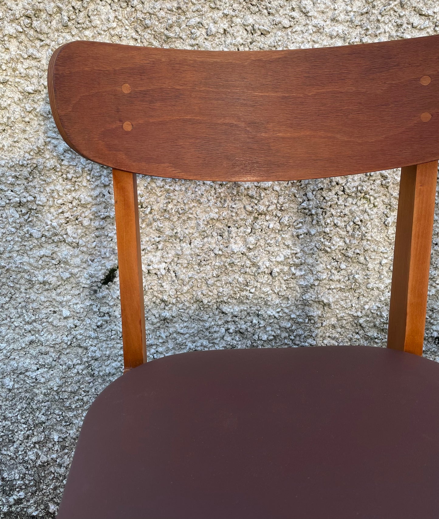 Pair of vintage mid century dining chairs