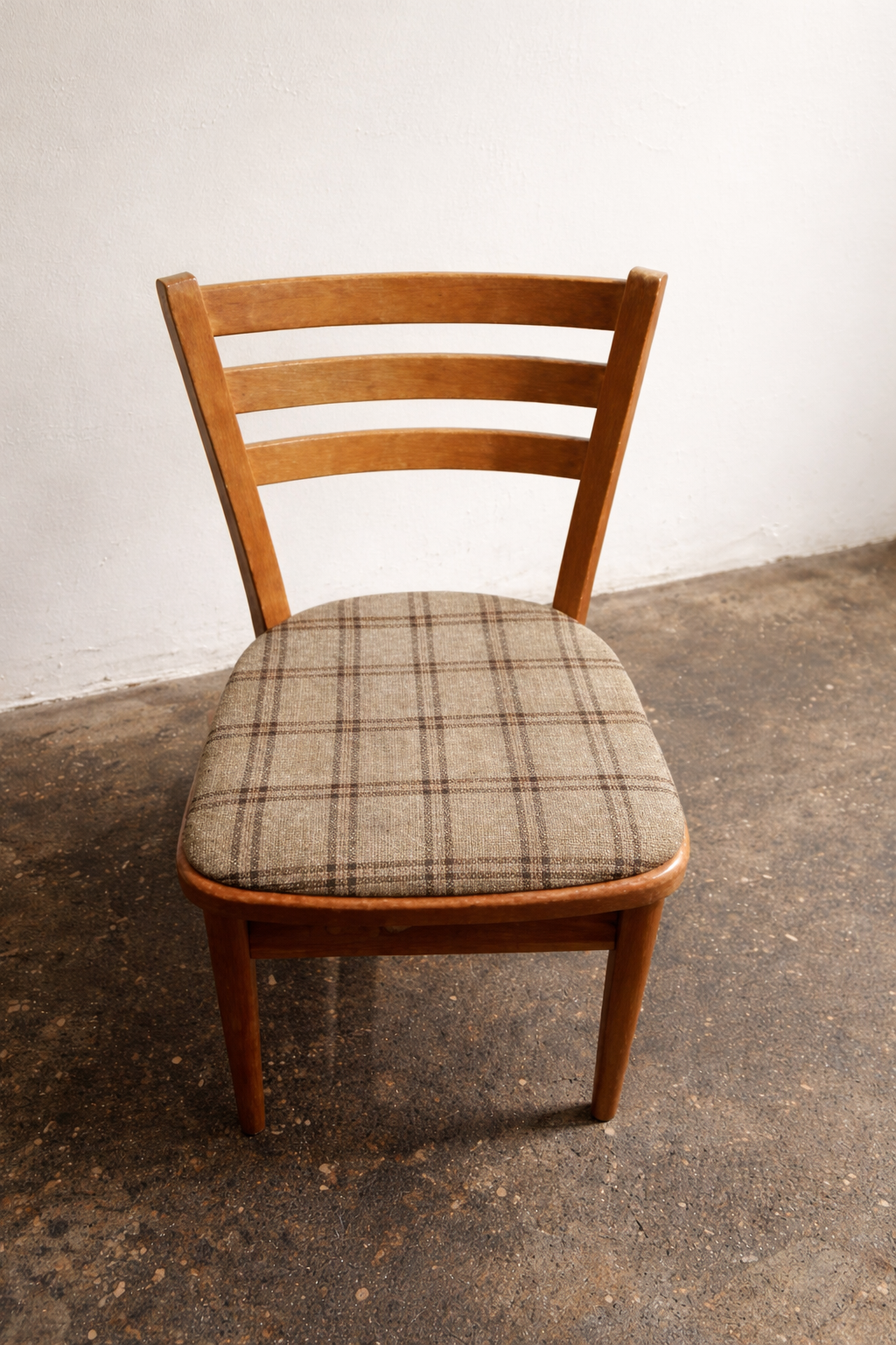 Pair of vintage retro chairs  available for reupholstery and painting your choice of colour