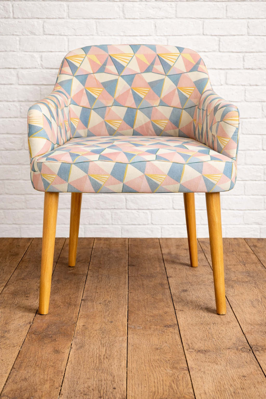 Reupholstered dining chairs in fabric of your choice