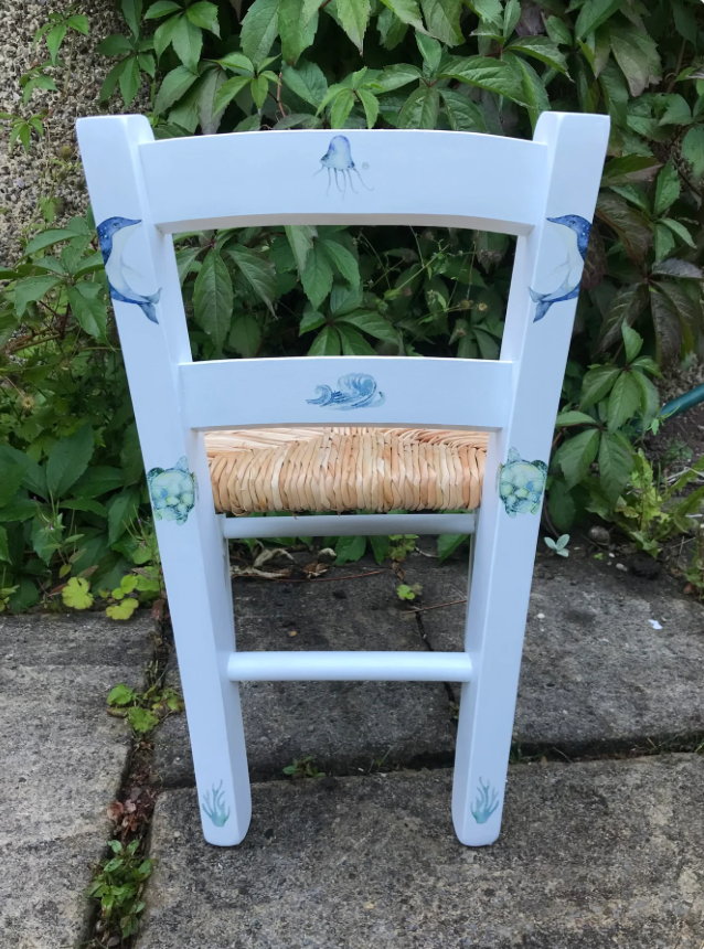 Commission for Louise - personalised children's chair
