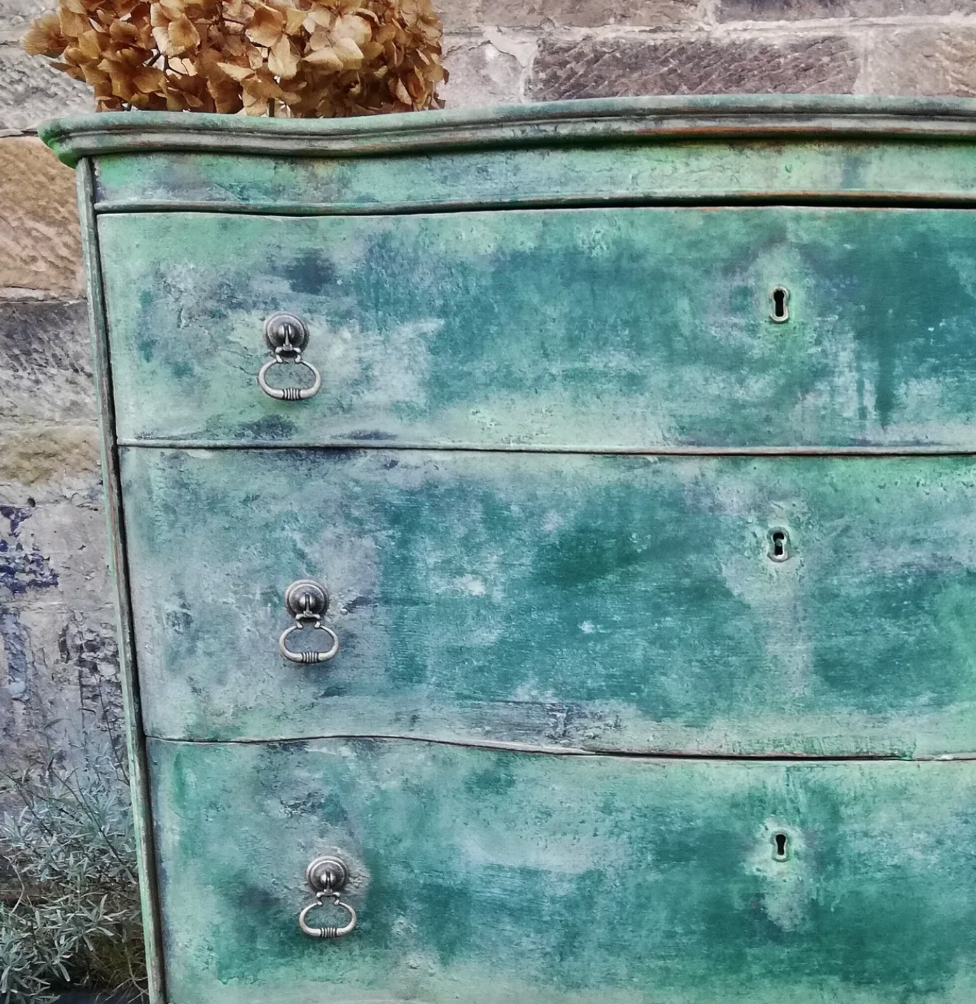 Painted to order - Vintage Furniture hand painted in a drippy layered look