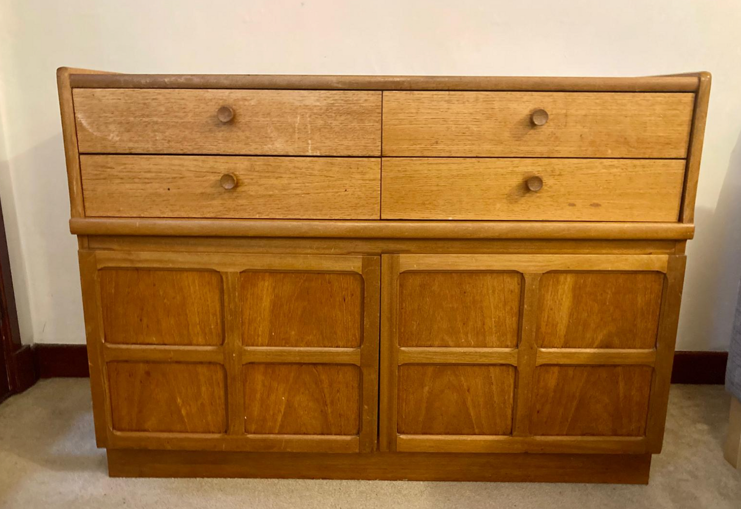 Vintage mid century Nathan sideboard available for painting/ restoration - price includes painting