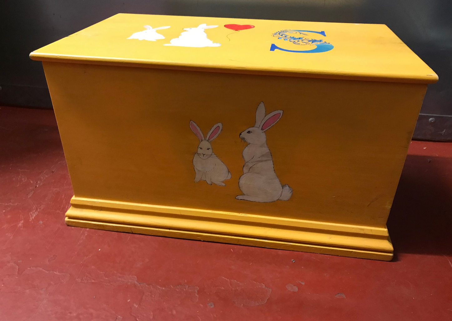 Commission for Sophie - personalised toy chest / trunk