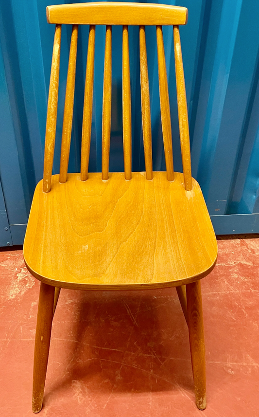 Commission for William 2 x painted vintage dining chairs