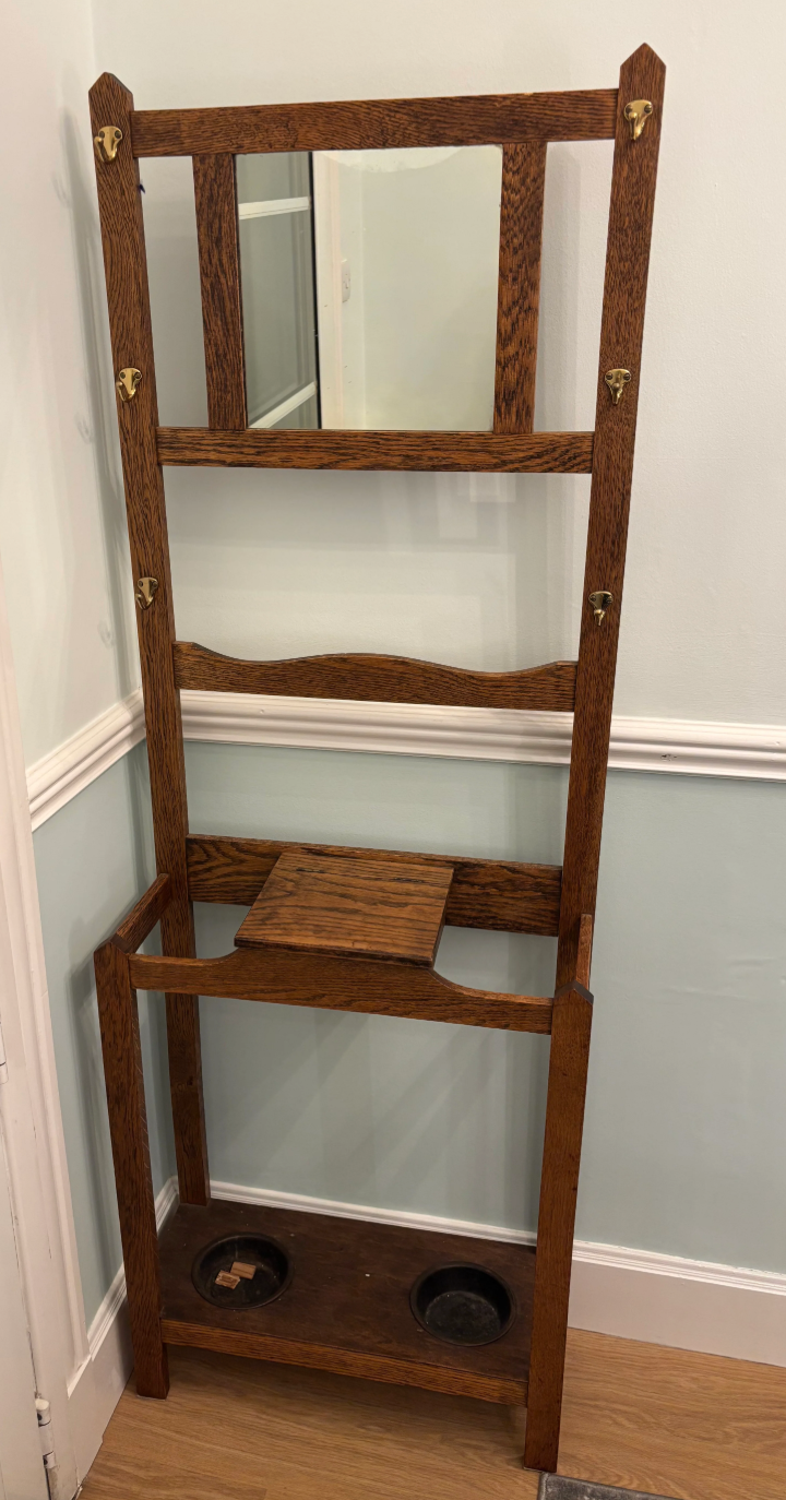 Commission for vanessa painted coat stand