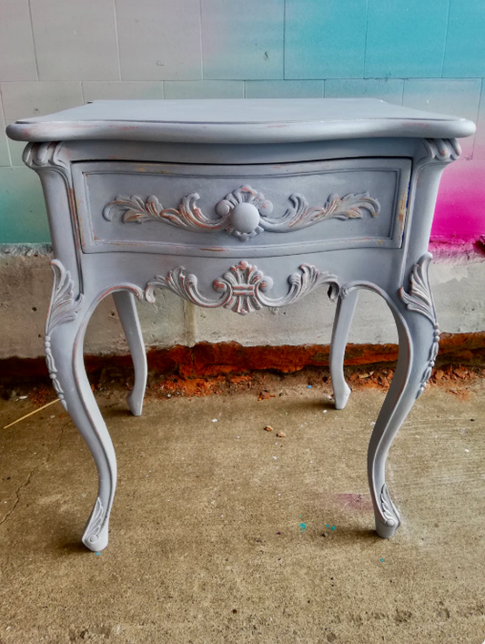 New Mahogany reproduction French bedside cabinet