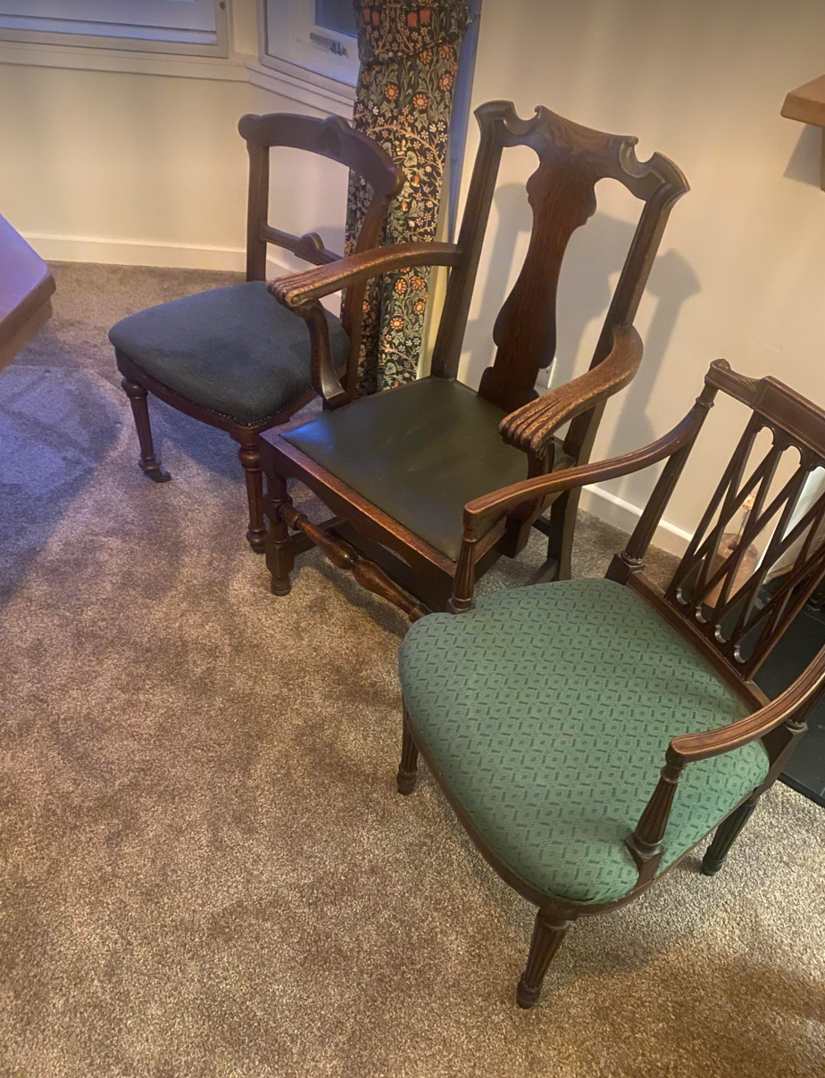 Commission for Tom refurbished vintage dining chair
