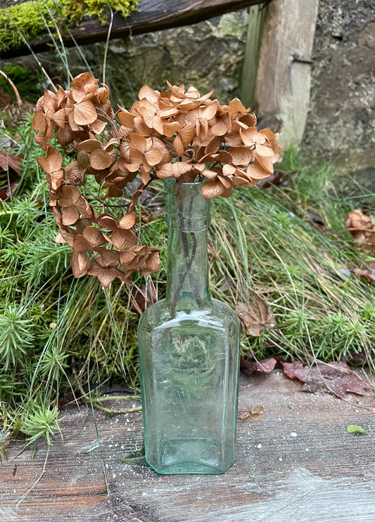 Lovely Vintage glass bottle  / bud vase