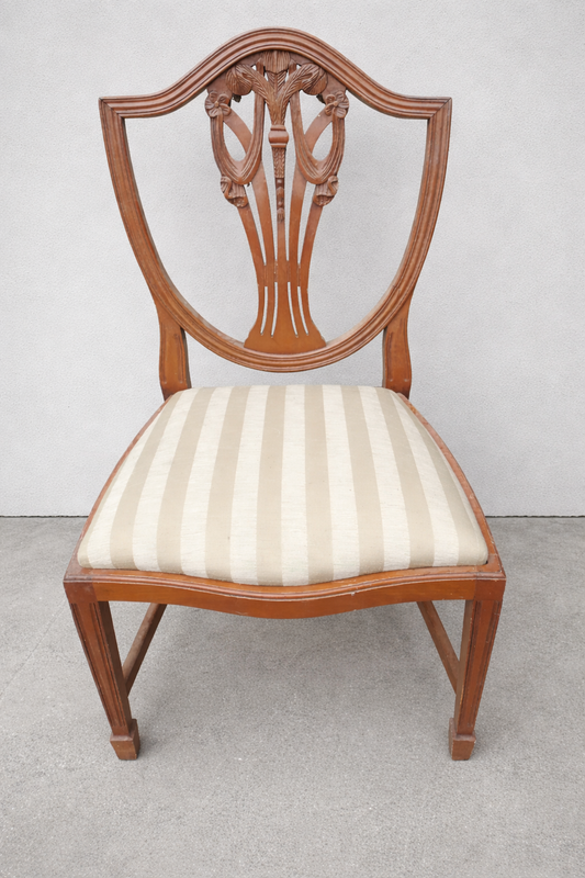 Set of 3 ornate vintage dining  chairs available for reupholstery and painting your choice of colour