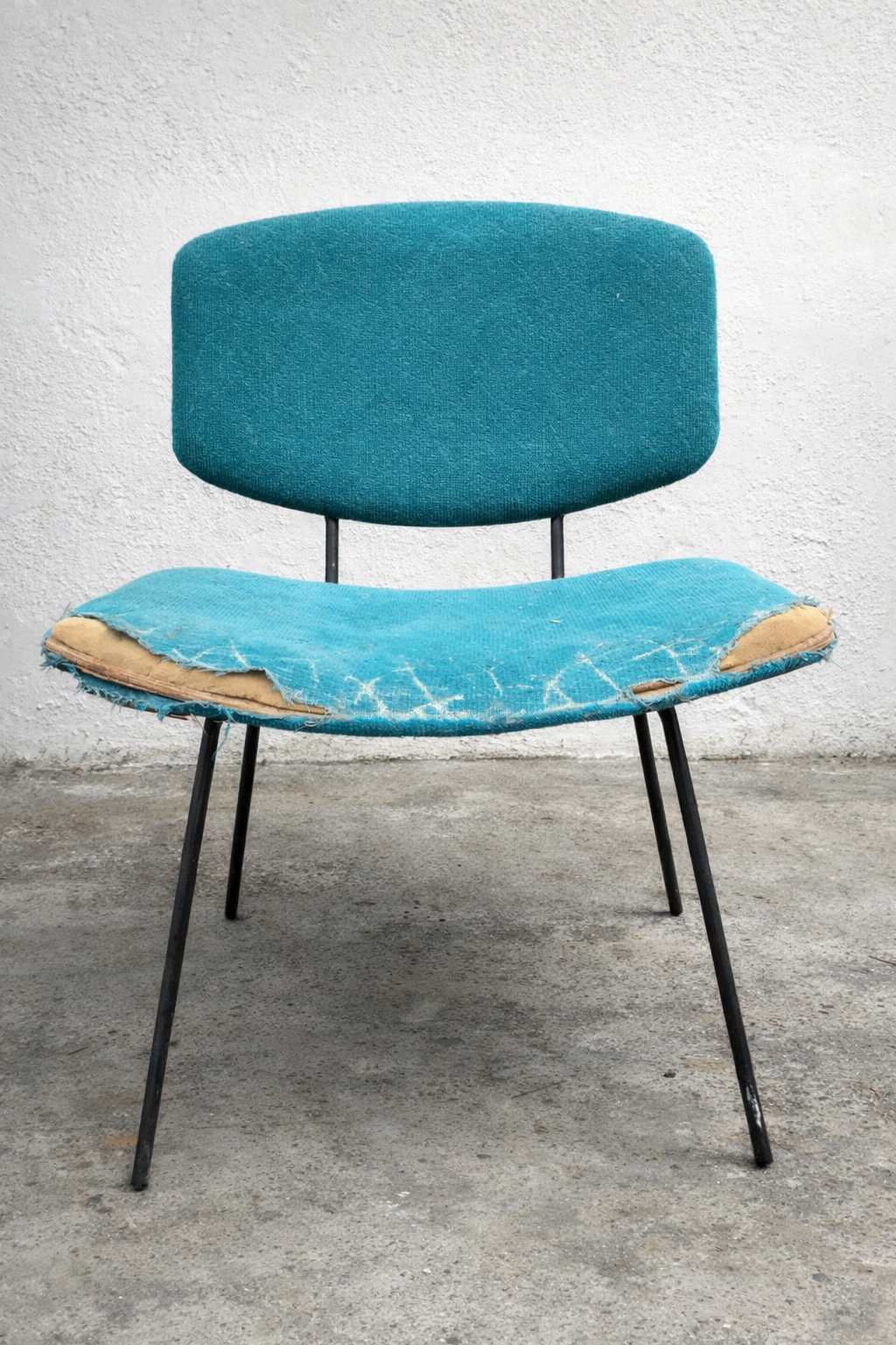 Vintage 1950's chair available for painting and reupholstery