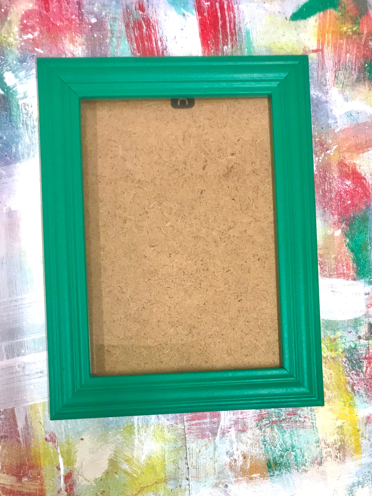 Vintage painted picture frame in bunting green – Emily Rose Vintage