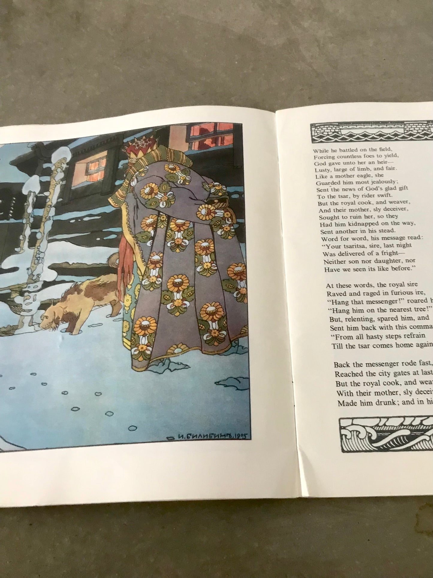 Vintage paper back book - Tale of Tsar Saltan by Alexander Pushkin