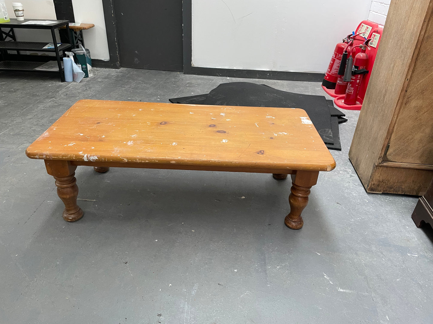 Vintage pine coffee table available for refurb and painting