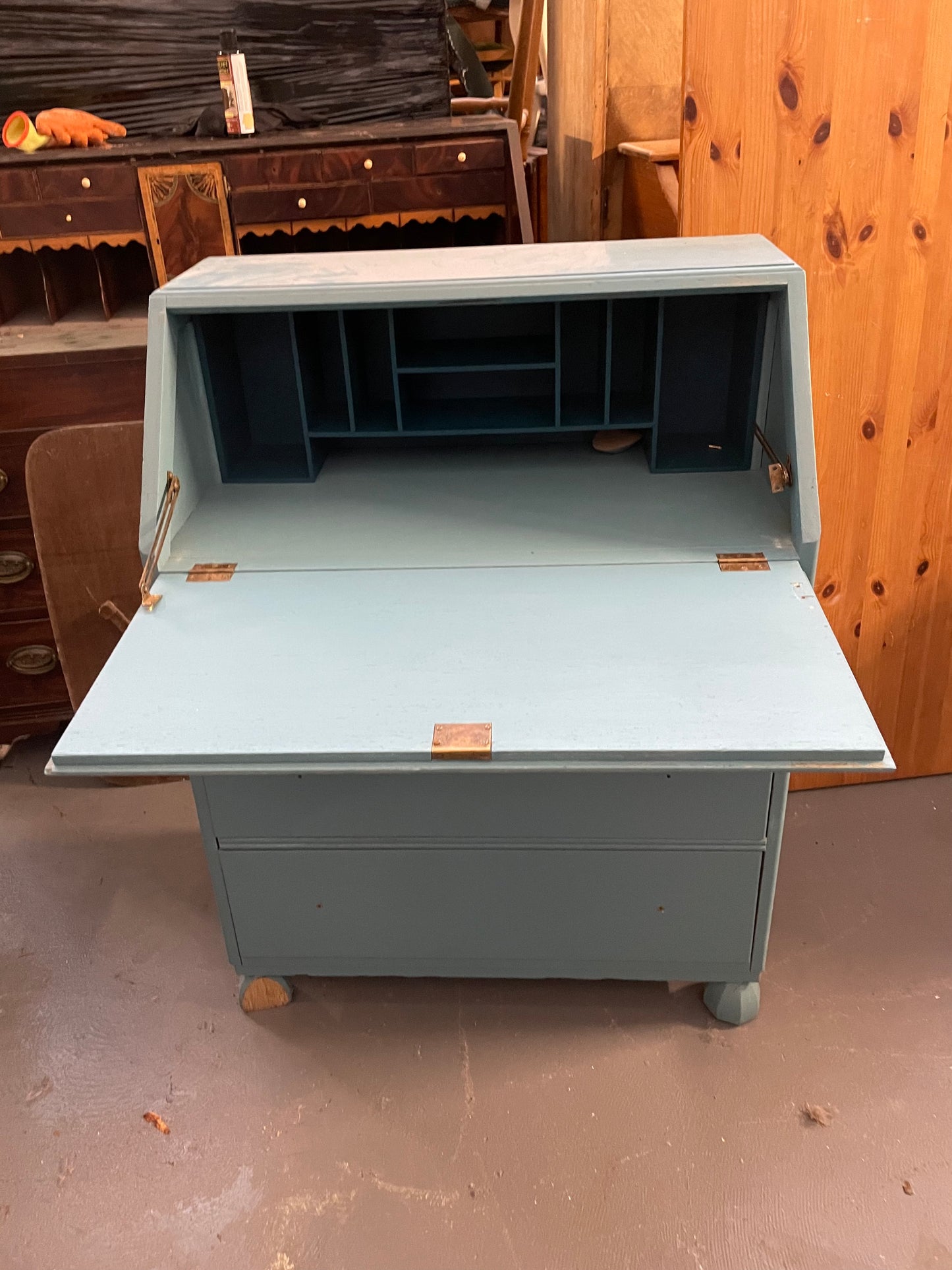 Vintage writing bureau available for painting ....price includes painting
