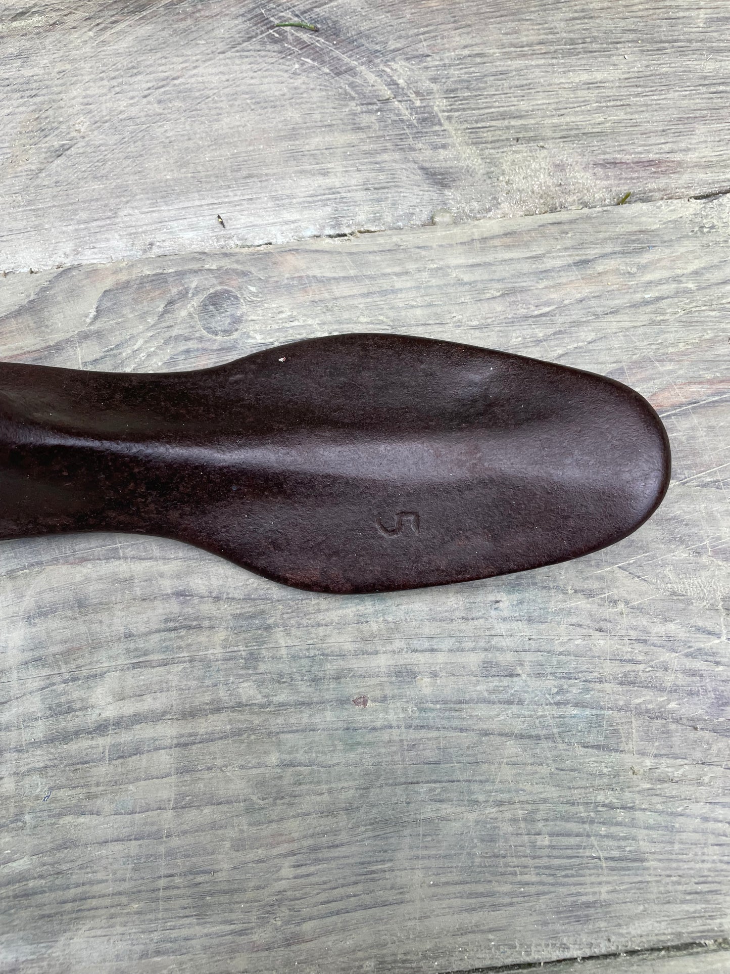 Antique cast iron cobblers shoe last
