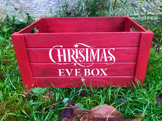 Hand Painted Christmas Eve Box