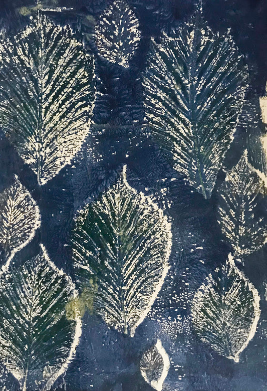 Leaves Art Print (from  Original Botanical Monoprint)