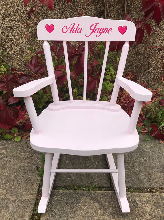 Personalised children's rocking chair - Simple theme - made to order