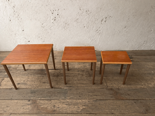 Set of 3 mid century nesting tables