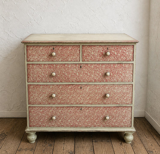 Commission for Karen  stencil chest of drawers