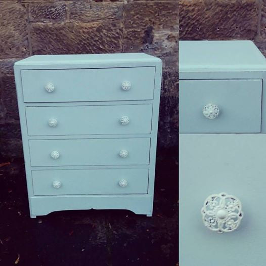 Custom Listing for Elise hand painted chest of drawers and child's chair