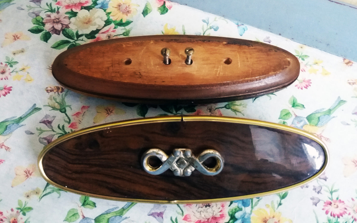 Lovely pair of unusual 1960's cabinet handles
