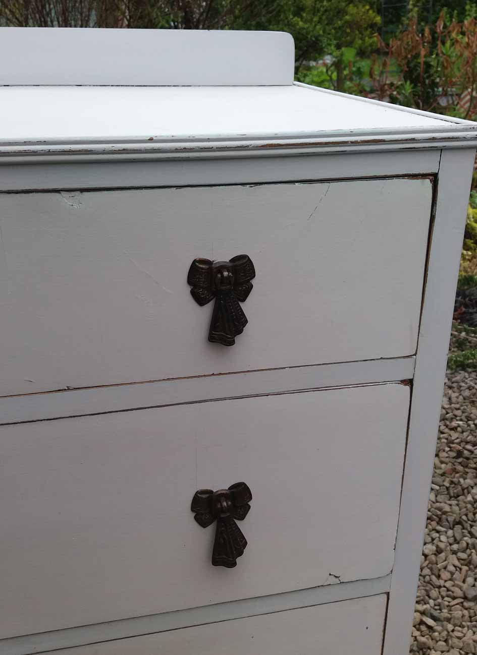 Custom Listing for Catherine  hand painted sideboard with bird design and hand painted chest of drawers