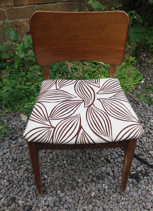Pair of vintage chairs available for reupholstery and painting your choice of colour