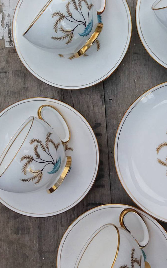 Gorgeous tea set just in Royal Stafford merlin ware bone China