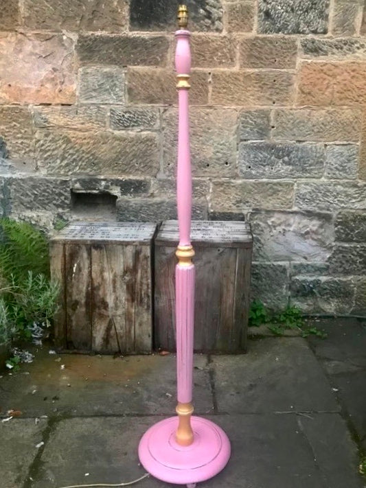 Commission for Andrea painted standard lamp
