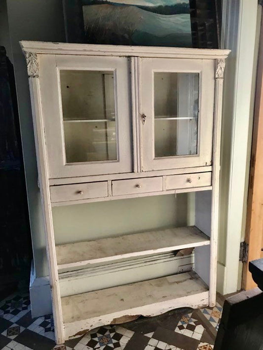 Vintage glass fronted cabinet