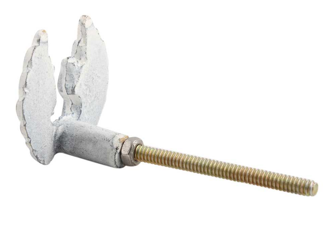 Antique Style angel wings furniture handle in antique white