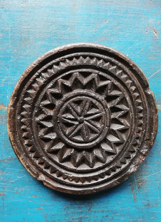Antique stone chapatti mould