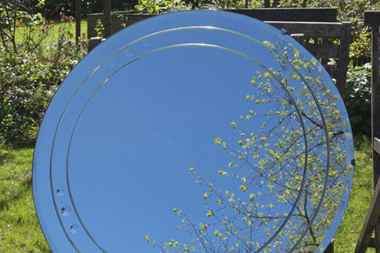 Beautiful vintage Art Deco round mirror