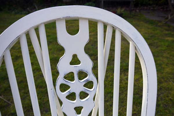 Custom Listing for Phillipa wheelback vintage dining chairs in Annie Sloan Original