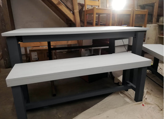 Custom Listing for Craig hand painted dining table and benches
