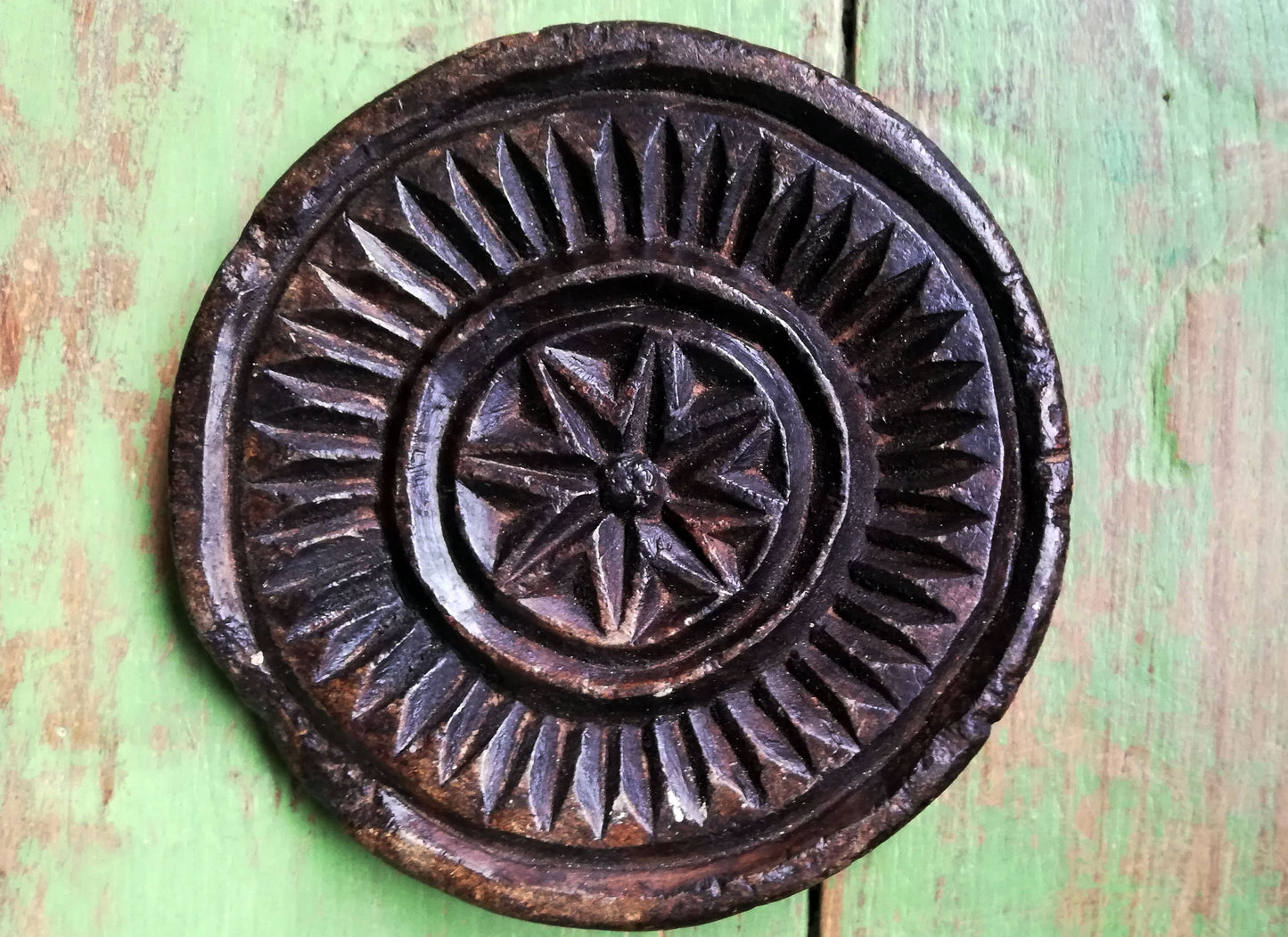 Antique stone chapati moulds. These make prefect trivets and pot stands
