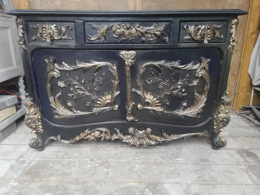 Custom Listing for Candice - French Carved Antique sideboard
