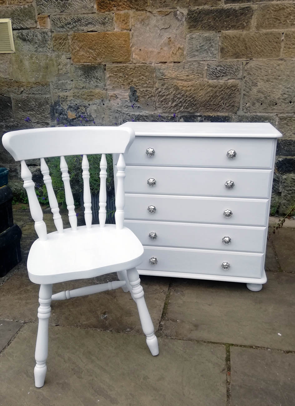 custom listing for lesley anne todd painted chair and chest of drawers
