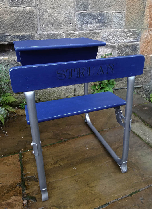 Custom Listing for Ellen vintage personalised children's school desk