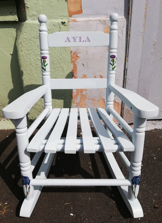 personalised children's rocking chair 