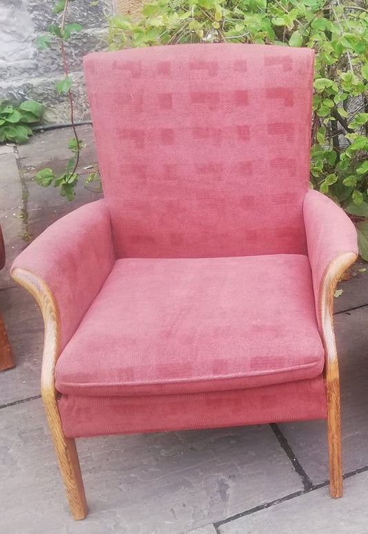 Vintage Parker Knoll chair available for reupholstery and painting your choice of colour